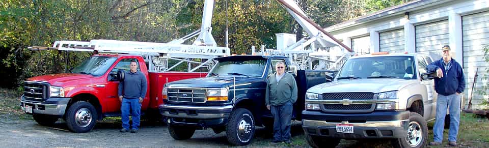 Employees and their trucks in Uniontown, OH